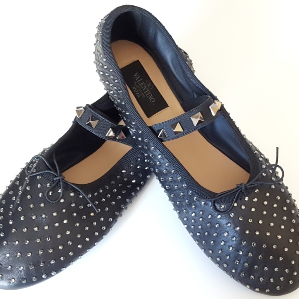 VALENTINO GARAVANI | Rockstud Ballerina Sandals